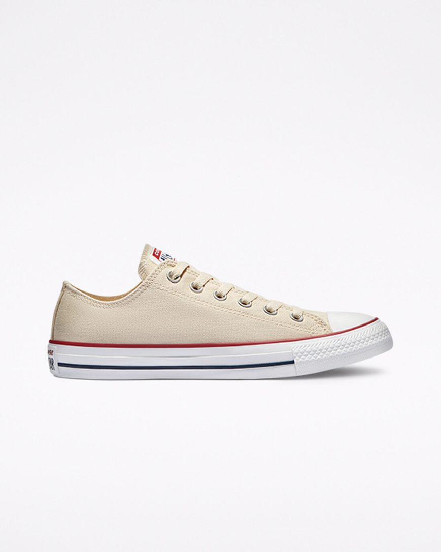 Zapatillas Bajas Converse Chuck Taylor All Star Classic Mujer Beige Blancas | PE 52PWLE